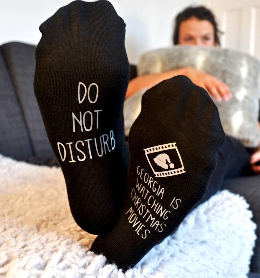 Personalised Watching Movies Socks