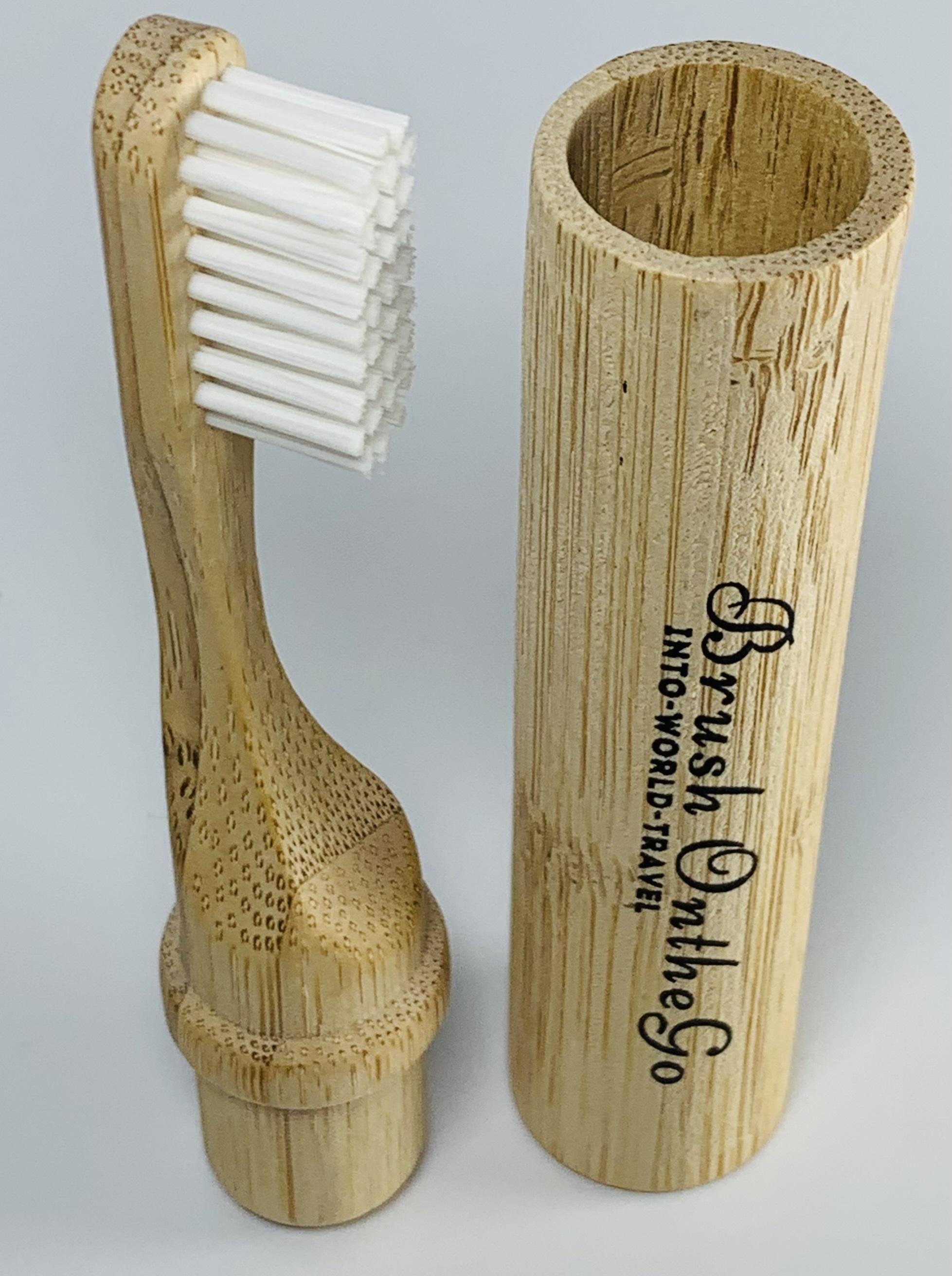 MOSO Bamboo Folding Toothbrush Recyclable Compostable Soft