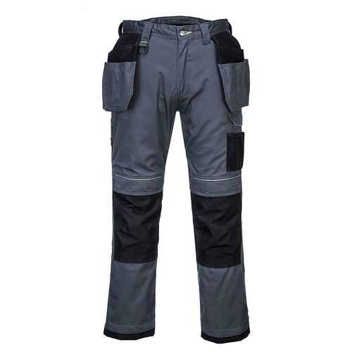Portwest PW3 Holster Work Trousers in Zoom / Black (Product Code: T602)