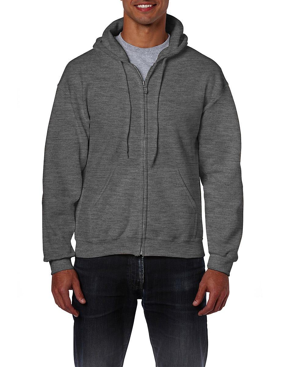 Gildan Men's Heavy Blend Full-Zip Hooded Sweatshirt - Pockets, Up To 5XL, Casual Wear (18600)