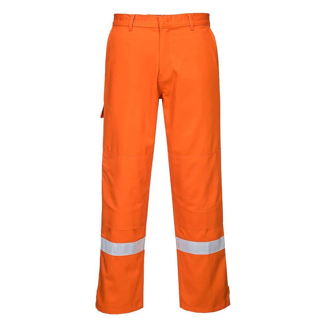 Portwest Bizflame Plus Anti-Static Trousers in Orange (Product Code: FR26)