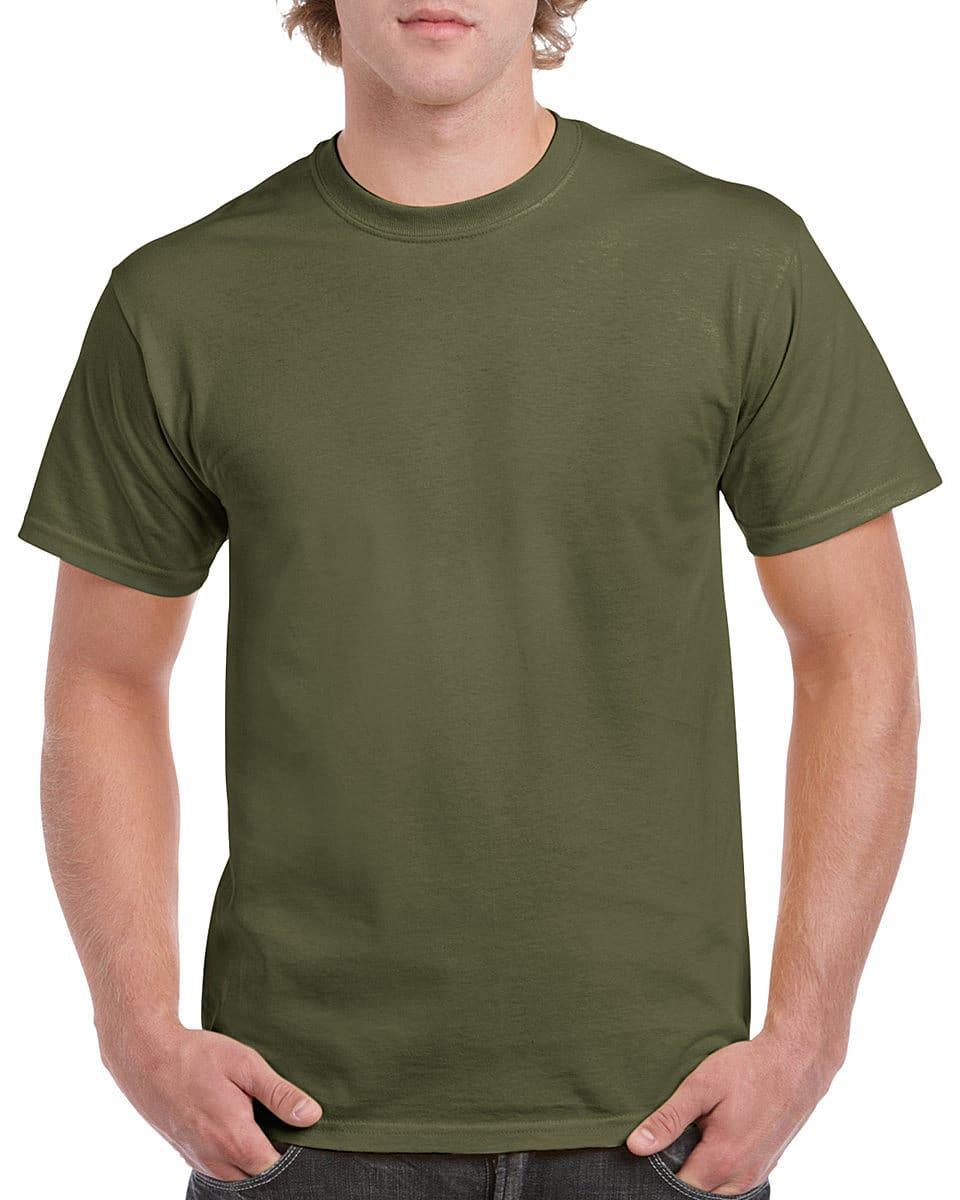 Gildan Heavy Cotton T-Shirt in Military Green (Product Code: 5000)