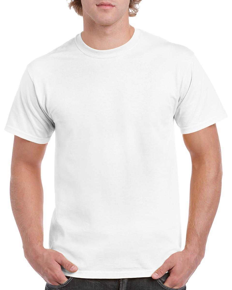Gildan Heavy Cotton T-Shirt in White (Product Code: 5000)