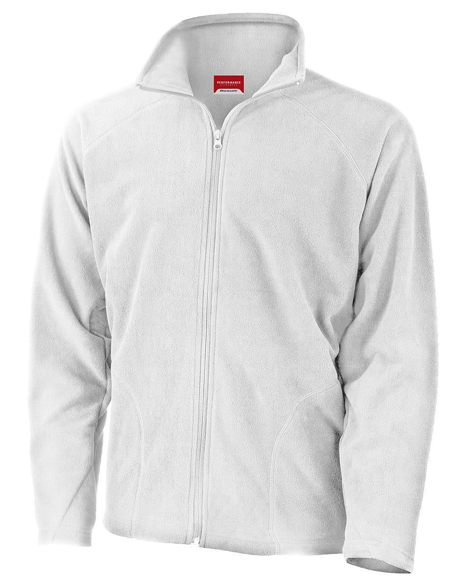 Result Core Mens Micron Fleece Jacket in White (Product Code: R114X)