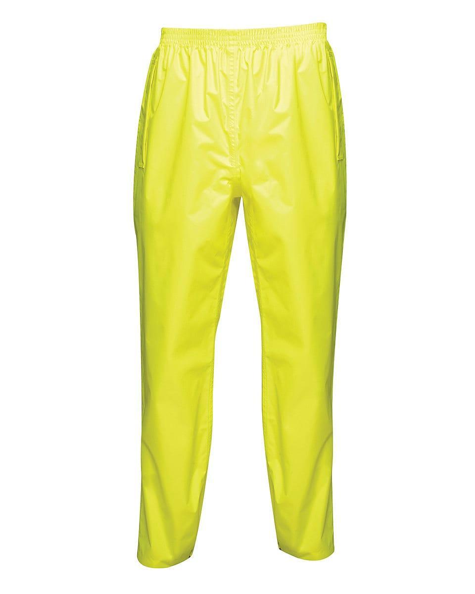 Regatta Mens Pro Packaway Trousers in Fluorescent Yellow (Product Code: TRW348)