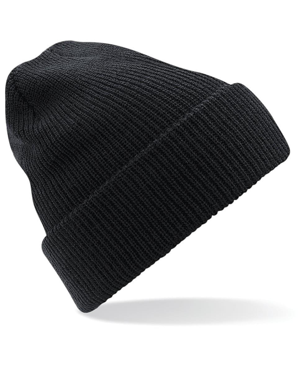 Beechfield Unisex B425.Qmu Heritage Beanie - Berretto Invernale In Acrilico Morbido, Nero, Taglia Unica, Stile Vintage - 2