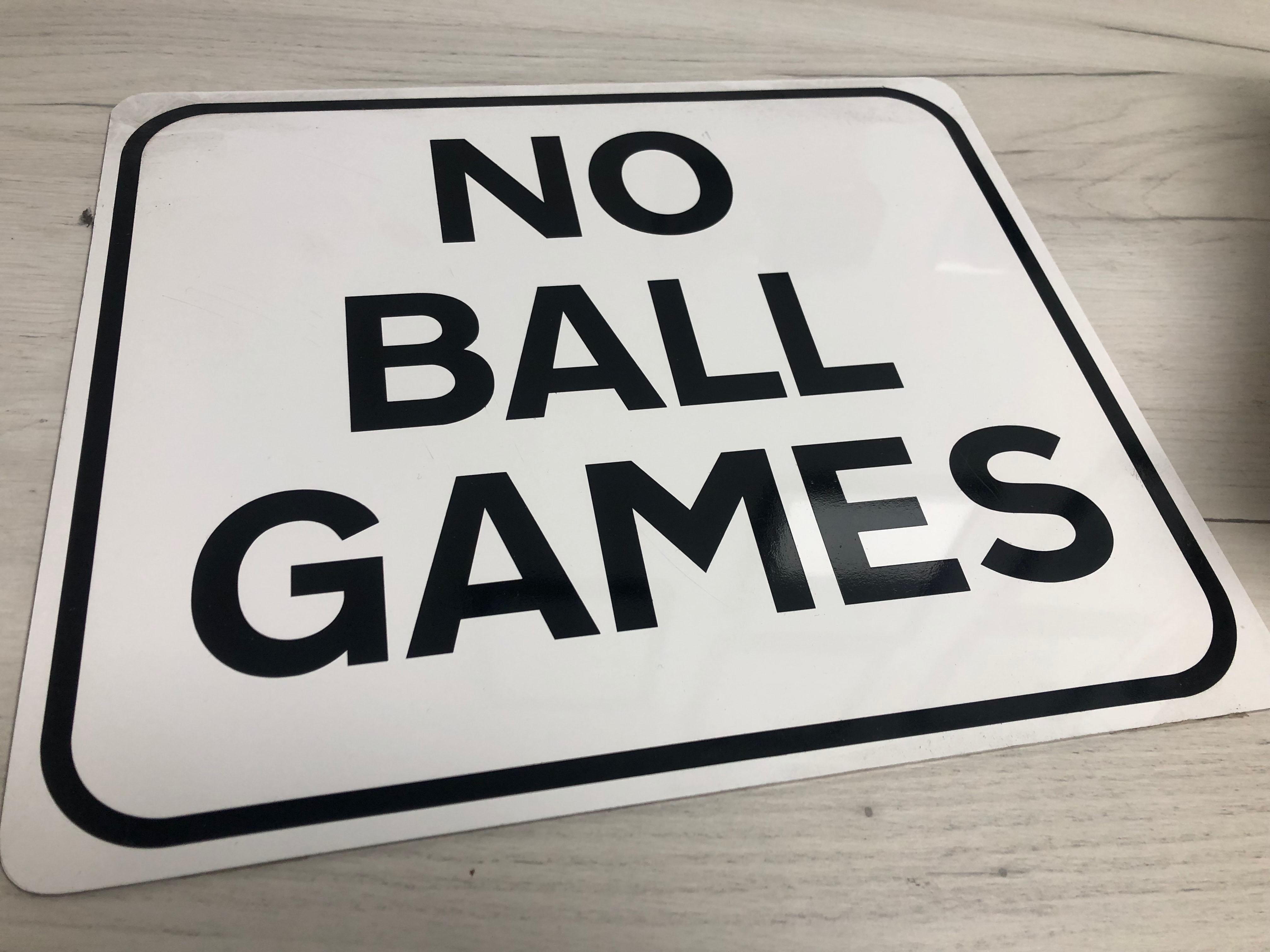 no games sign
