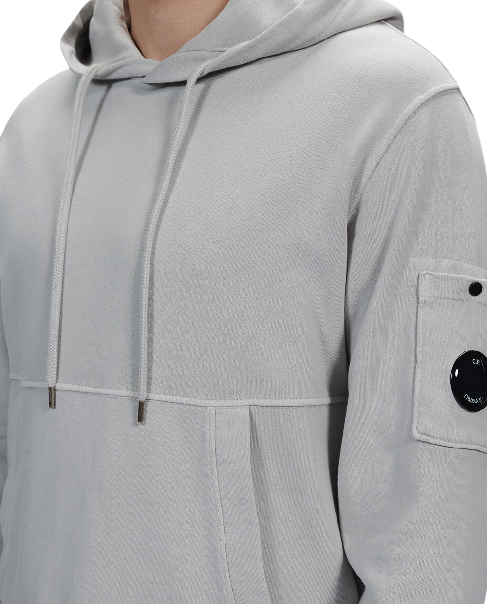 Cp company lens hoodie grey sale