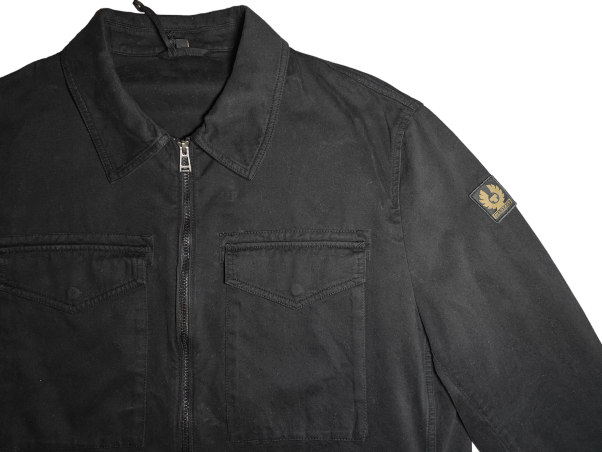 Belstaff Command Cotton Black Overshirt Shackett