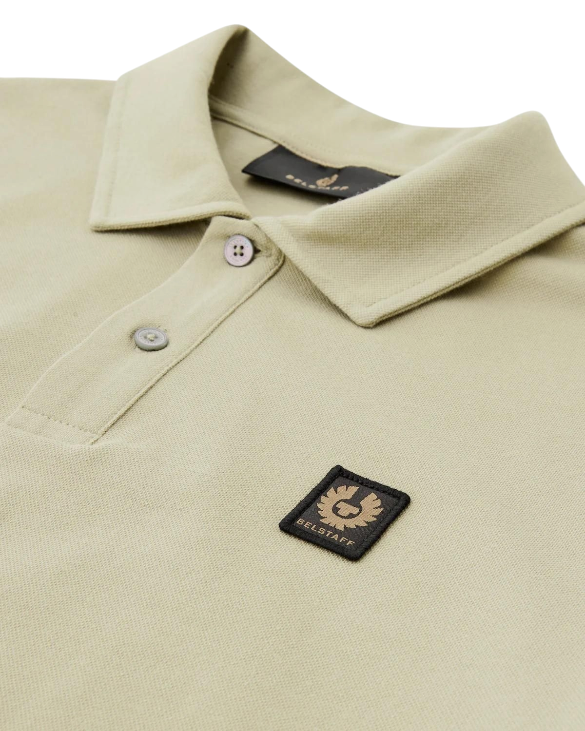 Belstaff Patch Short Sleeve Monitor Polo Echo Green