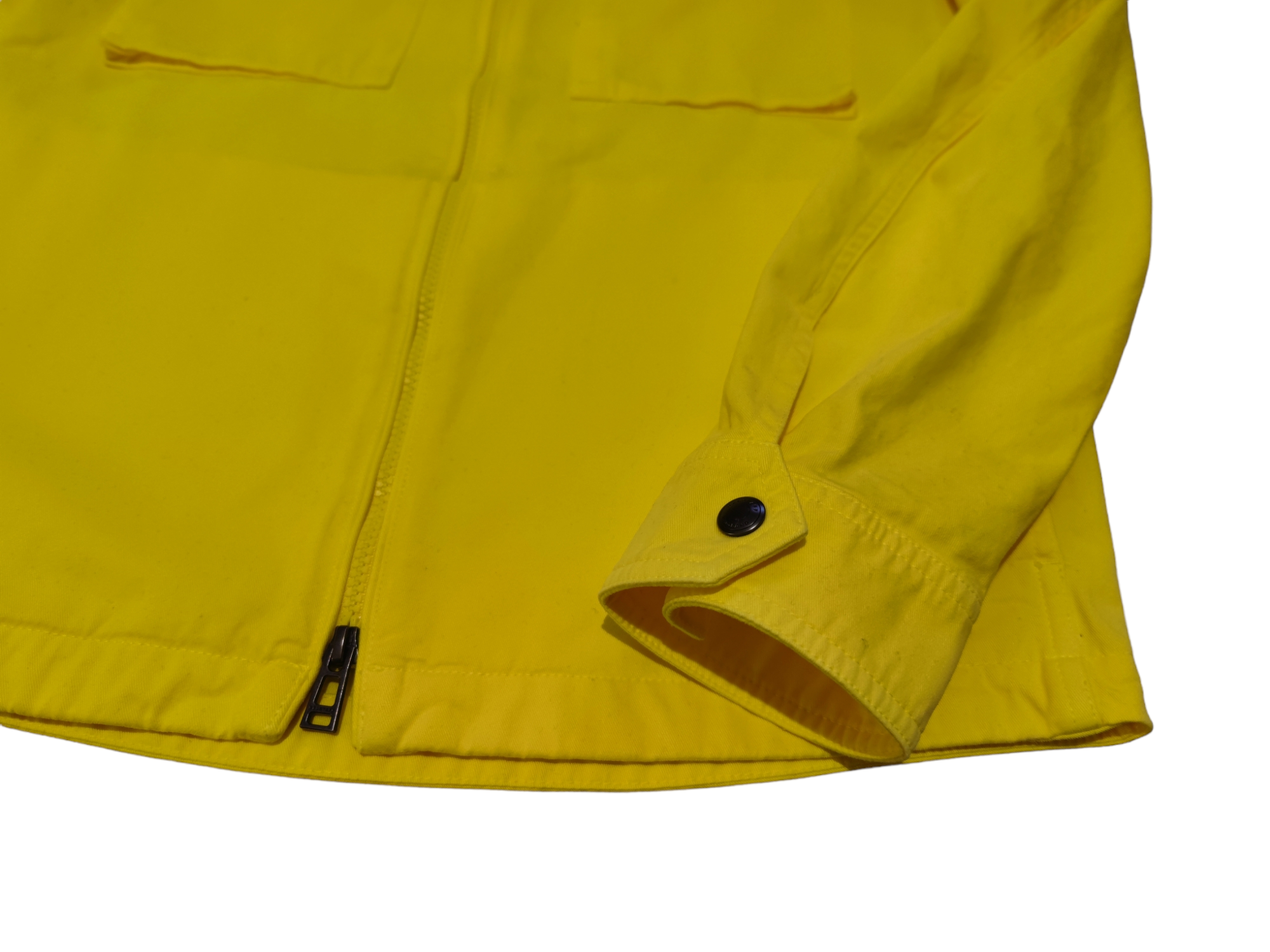 Belstaff Command Black Flash Yellow Cotton Overshirt Jacket