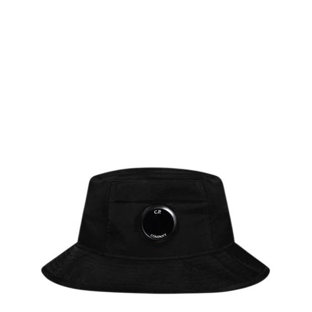 C.P Company Chrome-R Lens Bucket Hat in Black 999 CP