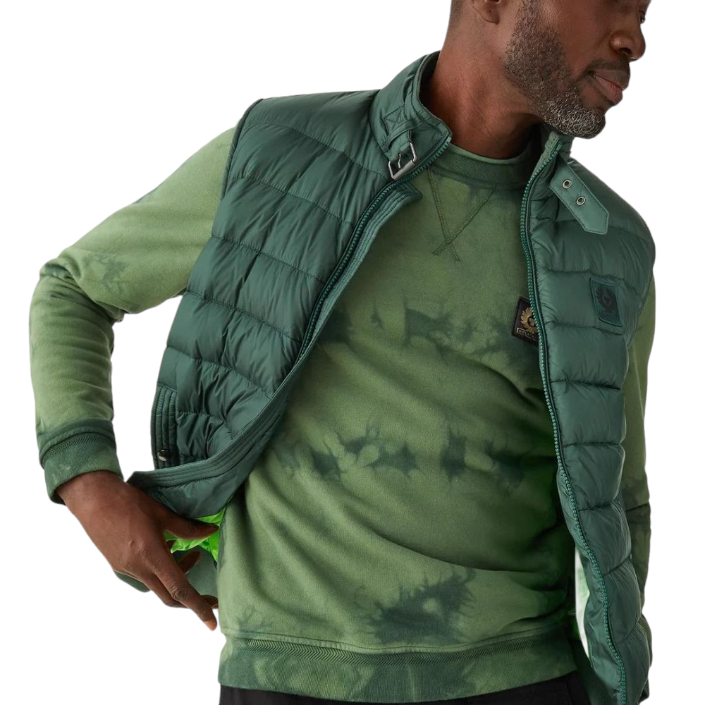 Belstaff Tonal Circuit Down Gilet Vest Atlas Green Black Friday