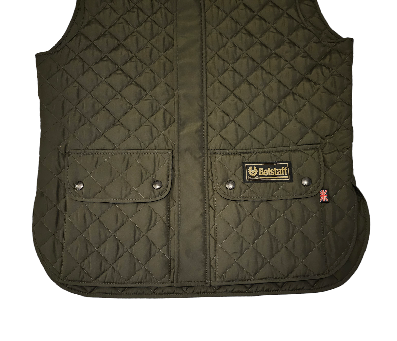 Belstaff Mens Faded Olive Waistcoat Gilet