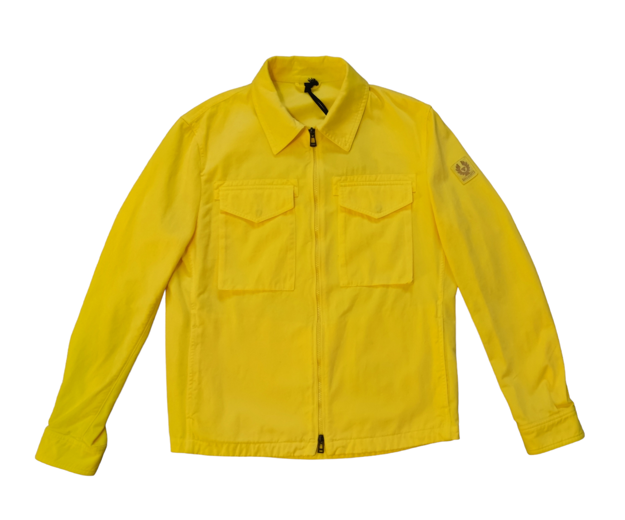 Belstaff Command Black Flash Yellow Cotton Overshirt Jacket