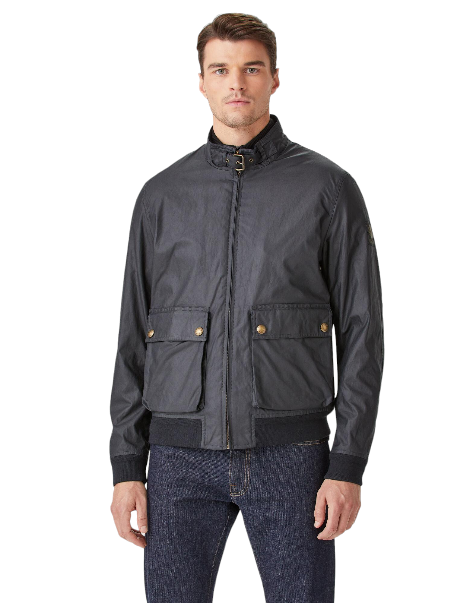 Belstaff Dark Navy Scouter Waxed Cotton Jacket