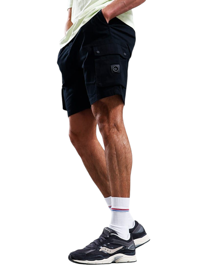 Marshall Artist Ripstop Cotton Cargo Shorts Black