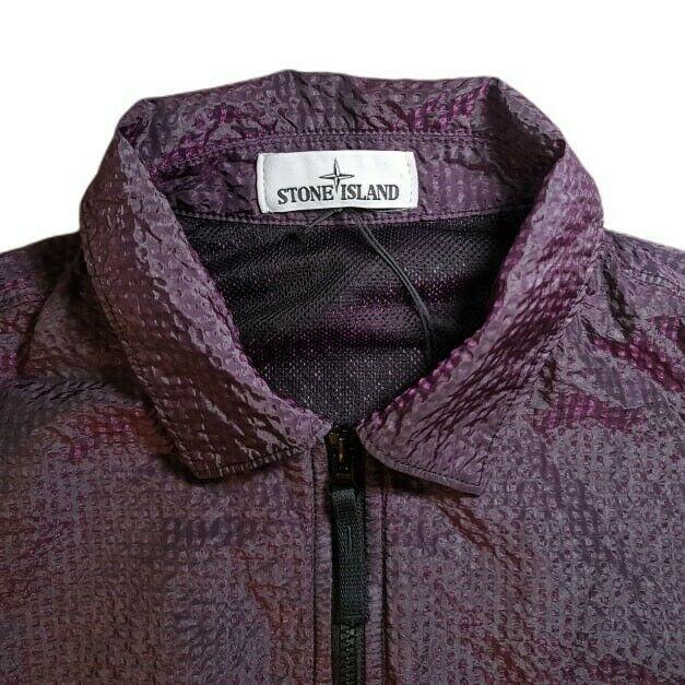 Stone island nylon on sale metal overshirt purple