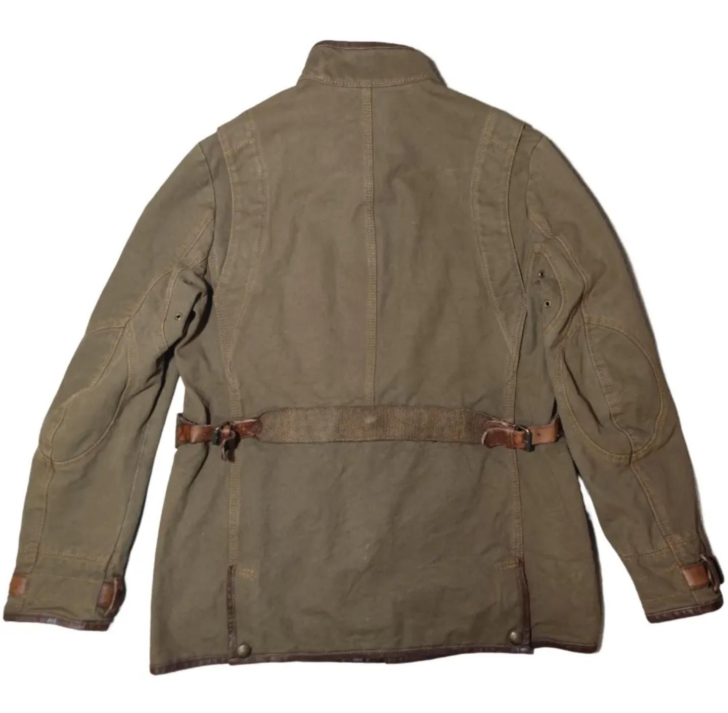 Belstaff Journey Mountain Field Canvas and Leather Jacket