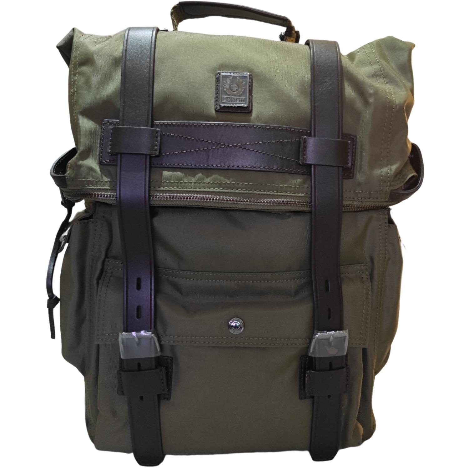 Belstaff Covert Backpack Olive Messenger Colonial (nylon)