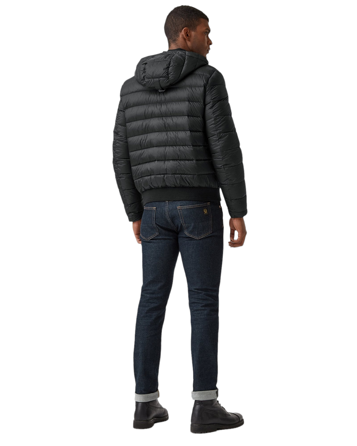 Belstaff Streamline Down Hooded Jacket Black