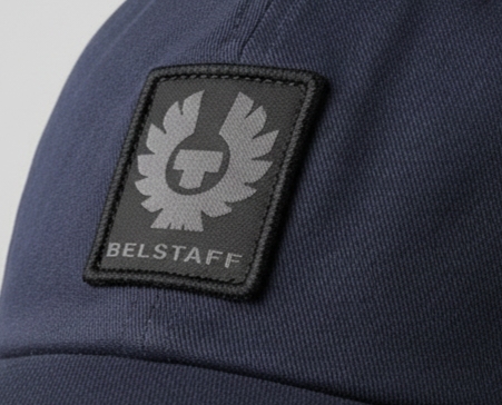 Belstaff Phoenix Patch Cotton Dark Ink Baseball Cap