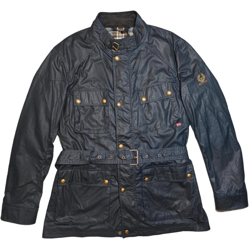 Belstaff Trialmaster Navy Waxed Cotton Jacket