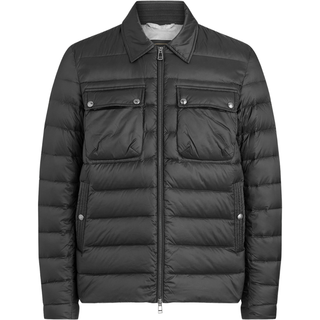 Belstaff Town Down Overshirt Jacket Black