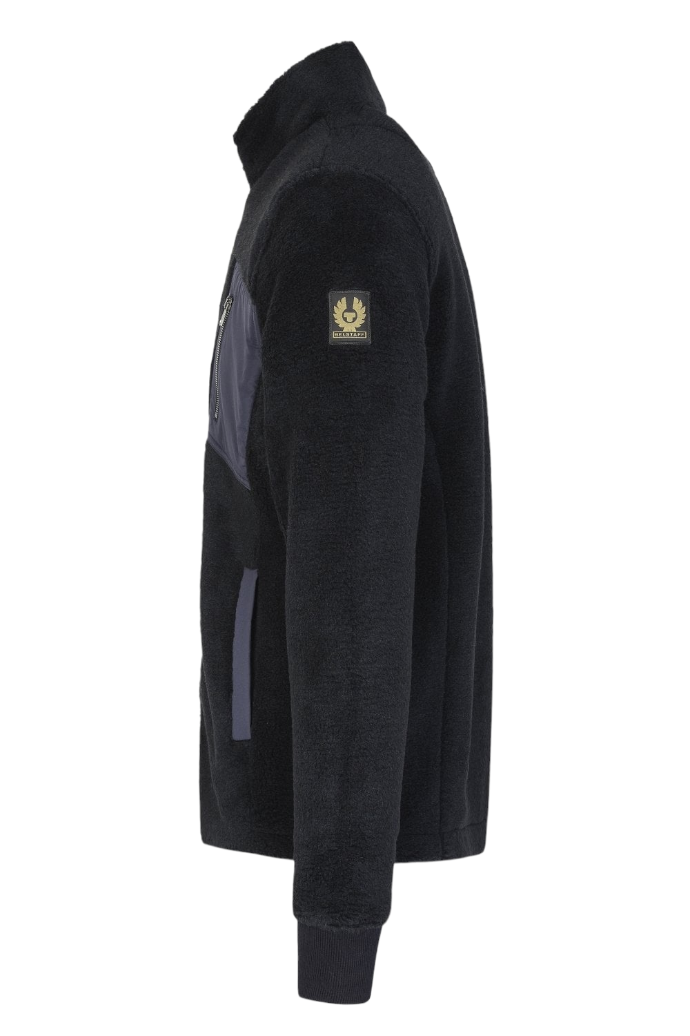 Belstaff Navy Herne Zip Up Storm Fleece