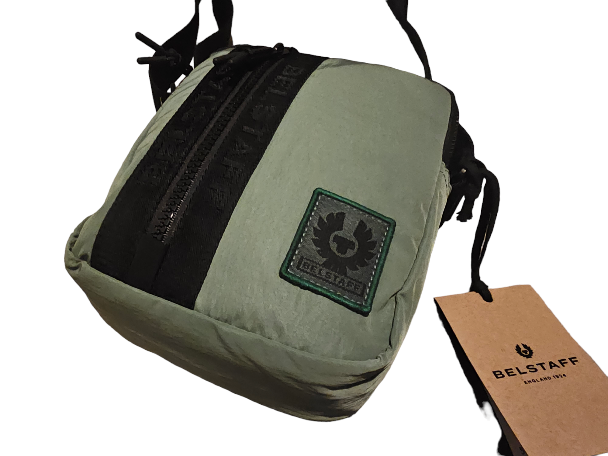 Belstaff Cross Body Bag Roadster Graph Green