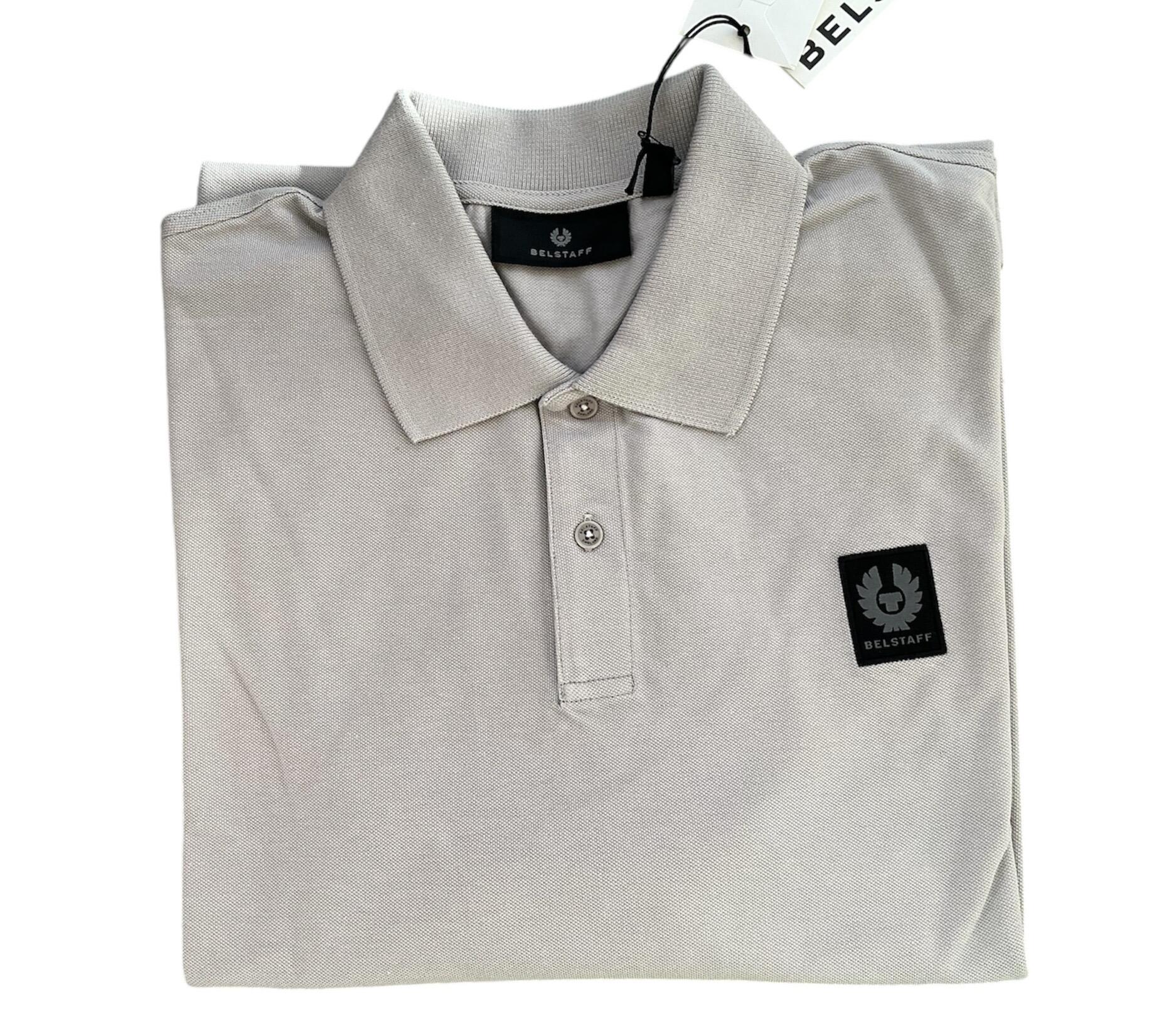 Belstaff Patch Stewarton Long Sleeve Polo Ash