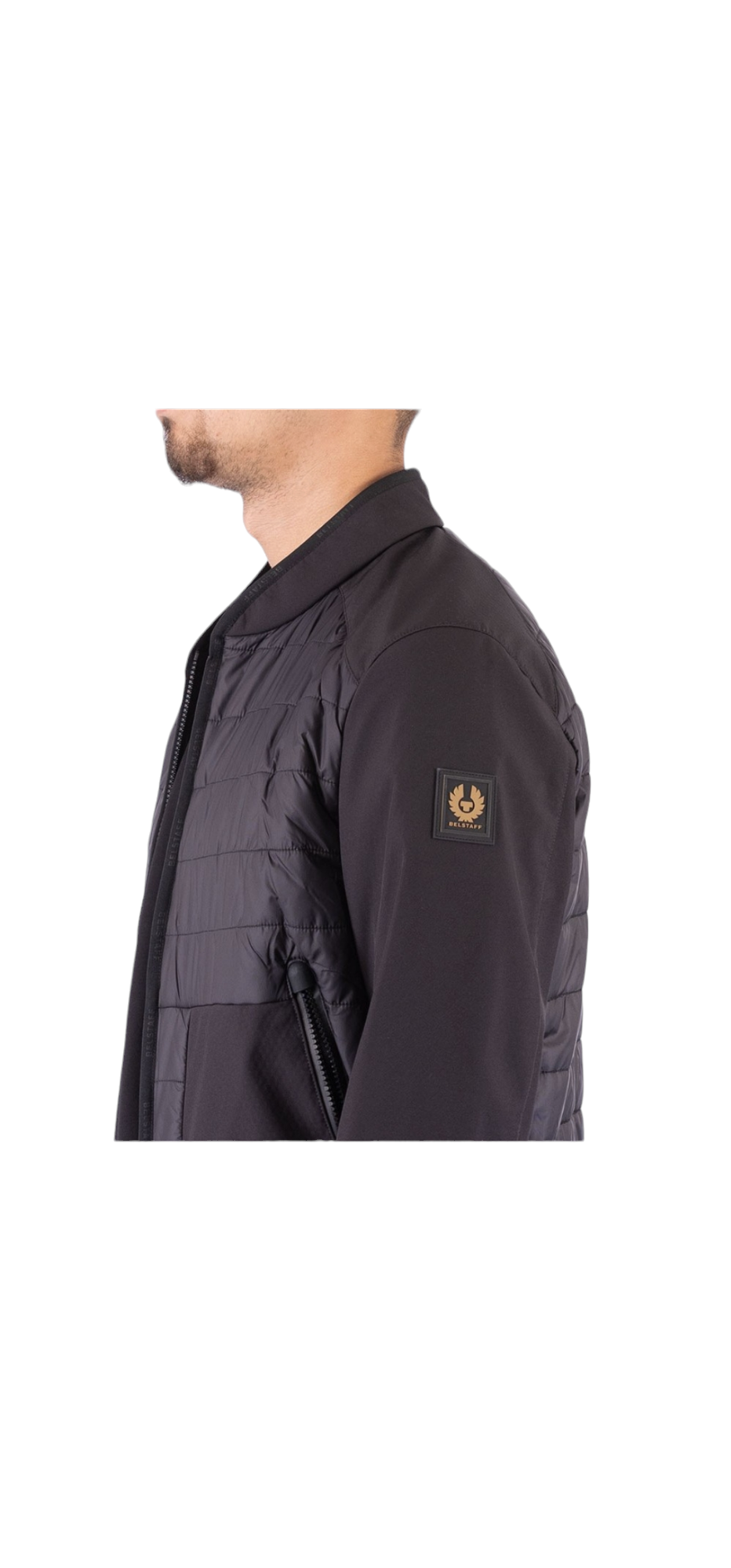 Belstaff Revolve Black Hybrid Softshell Jacket