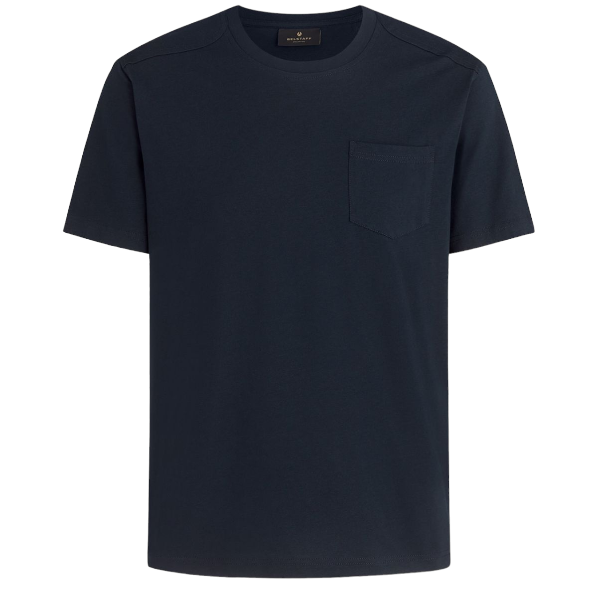 Belstaff Thom Cotton Jersey Dark Ink Short Sleeve T Shirt