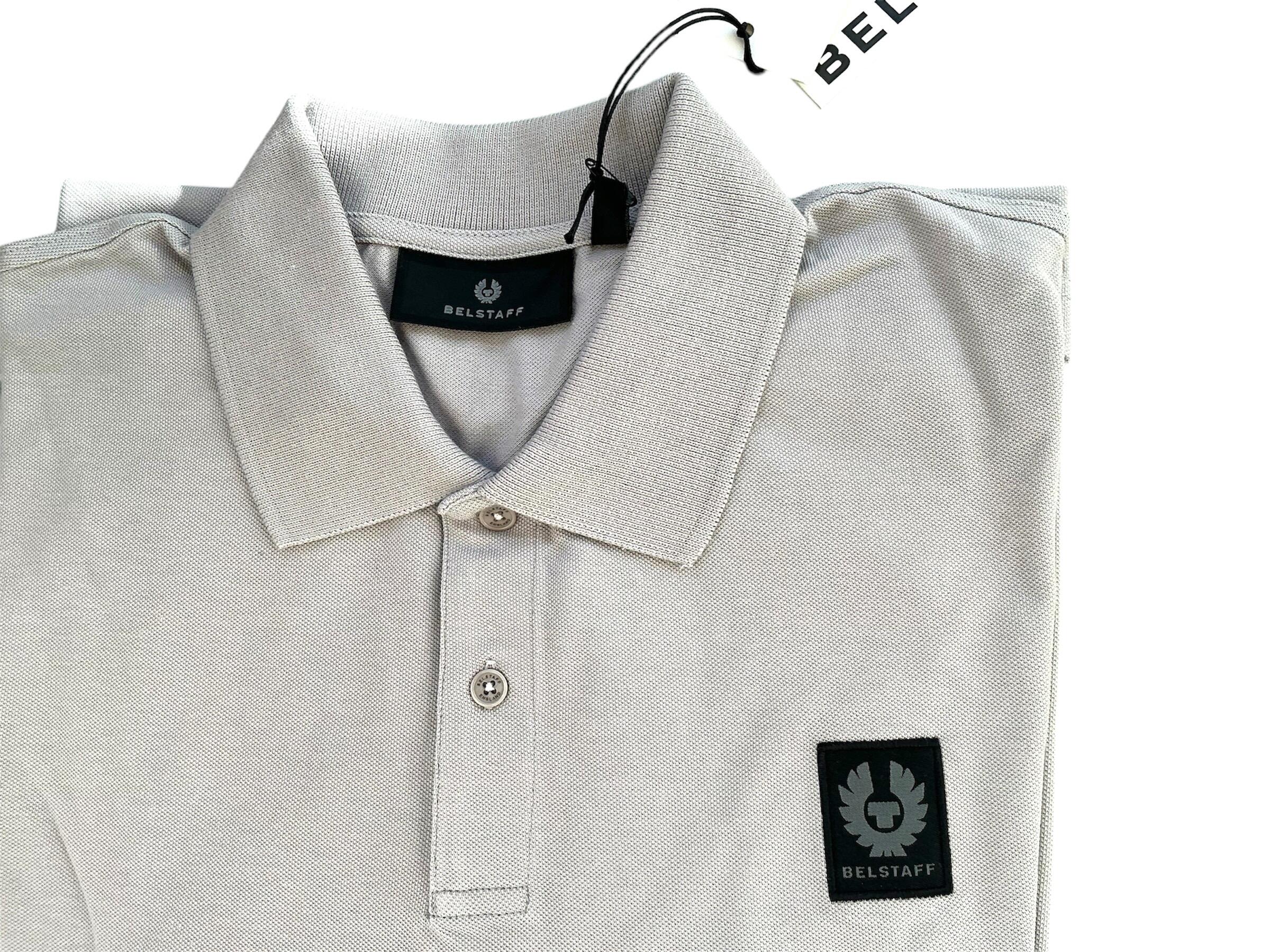 Belstaff Patch Stewarton Long Sleeve Polo Ash