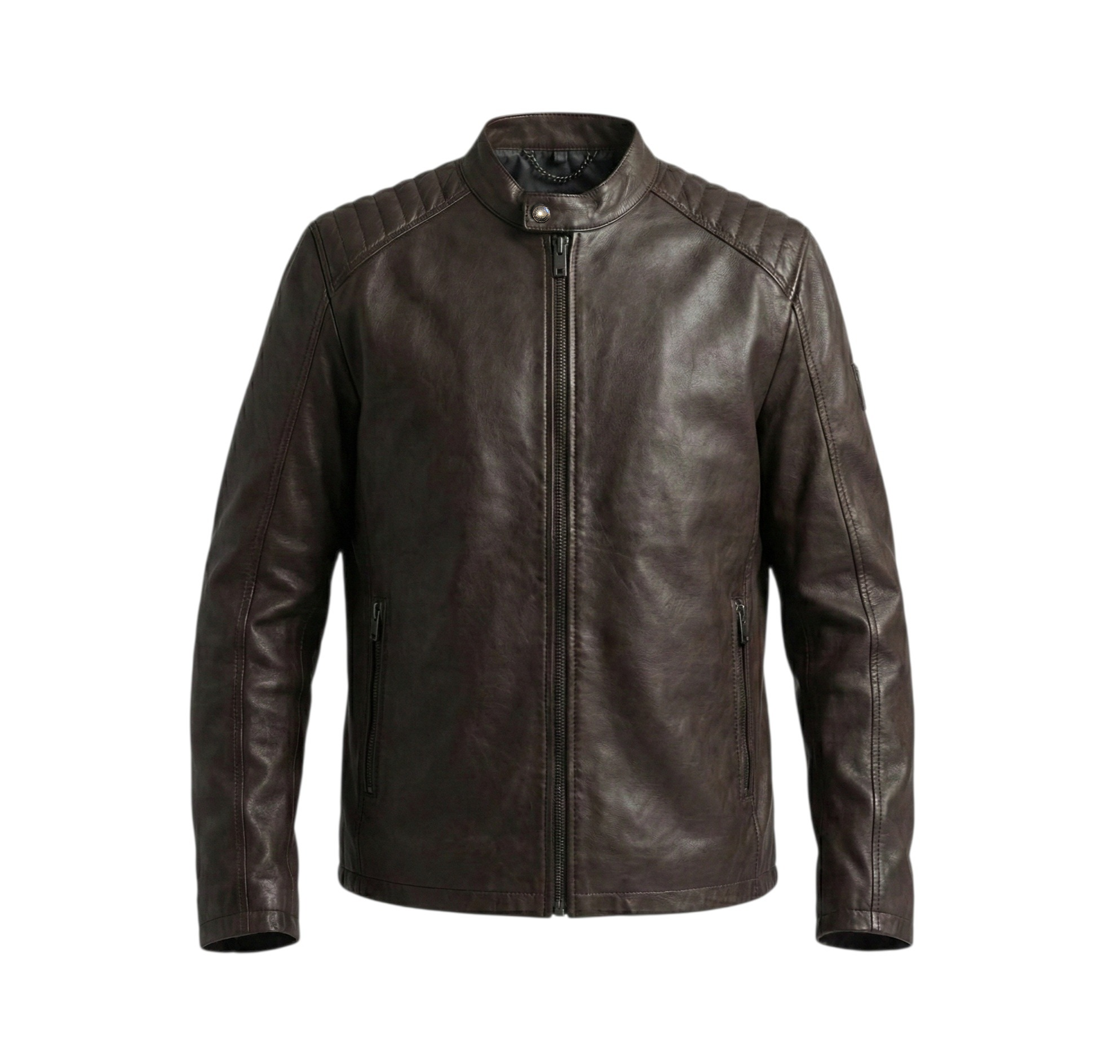 Belstaff Advancer Dark Brown Leather Jacket