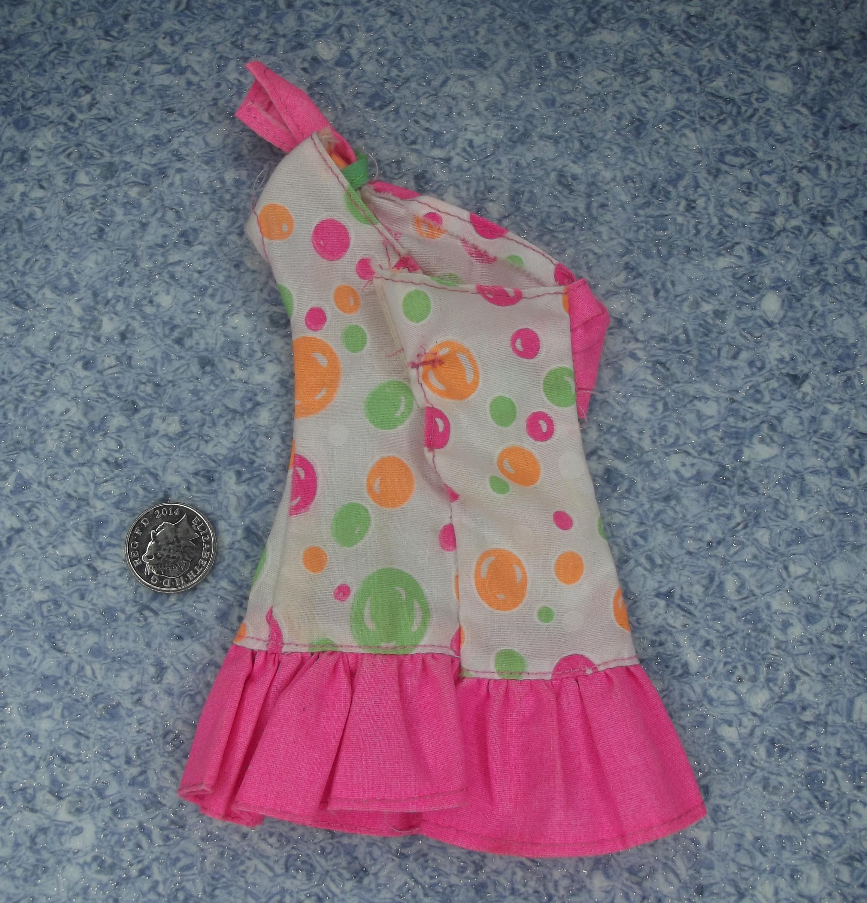 1994 Hasbro Sindy Sunny Collection Dress with Pink Trim