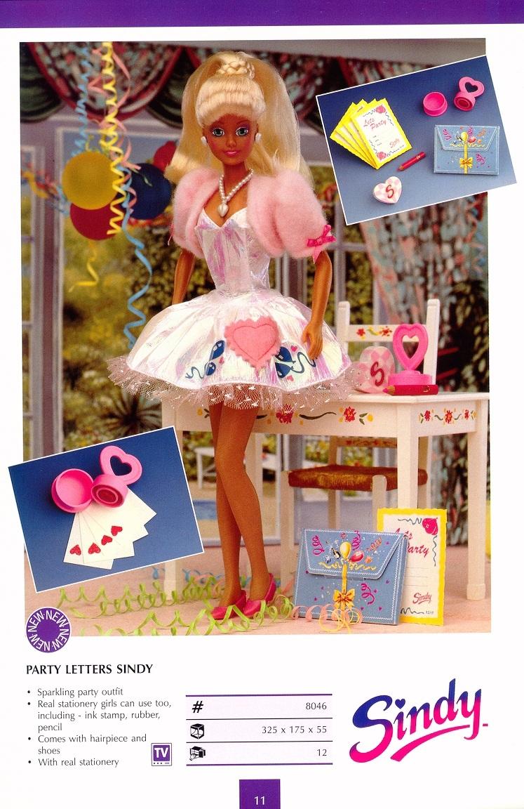 1991 Hasbro Sindy Party Letters Dress