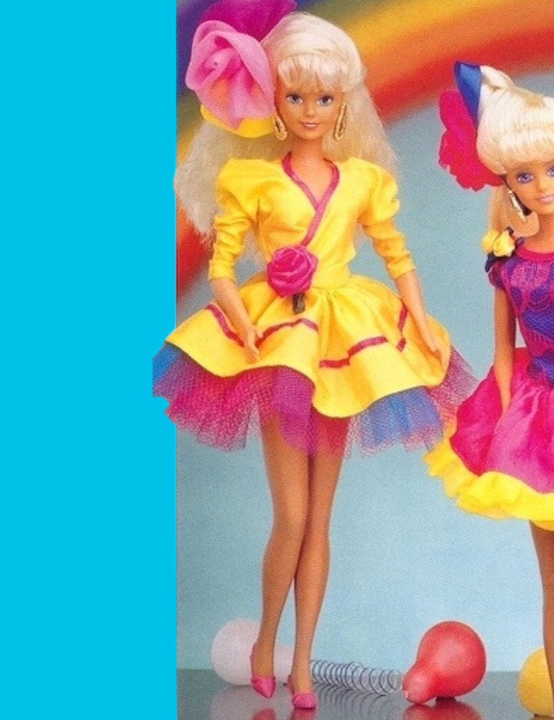 1993 HASBRO SINDY RAINBOW COLLECTION YELLOW DRESS