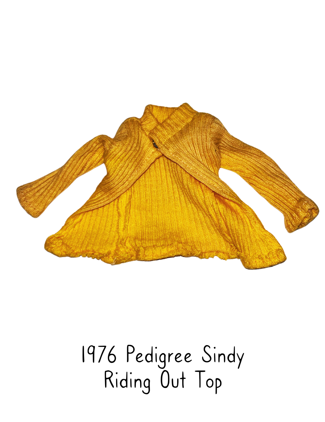 1976 Pedigree Sindy Fashion Doll Riding Out Yellow Top