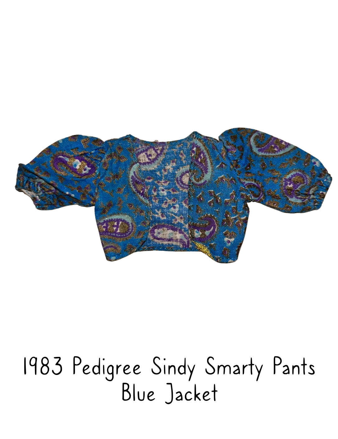 1983 Pedigree Sindy Fashion Doll Smarty Pants Blue Jacket