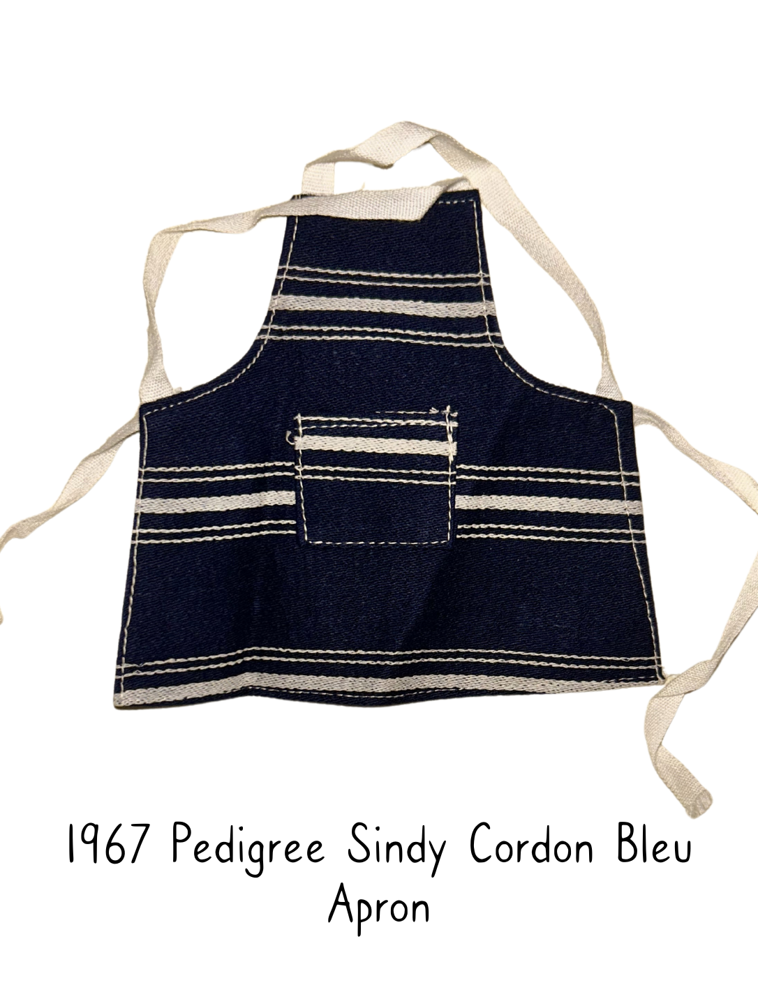1967 Pedigree Sindy Fashion Doll Cordon Bleu Apron
