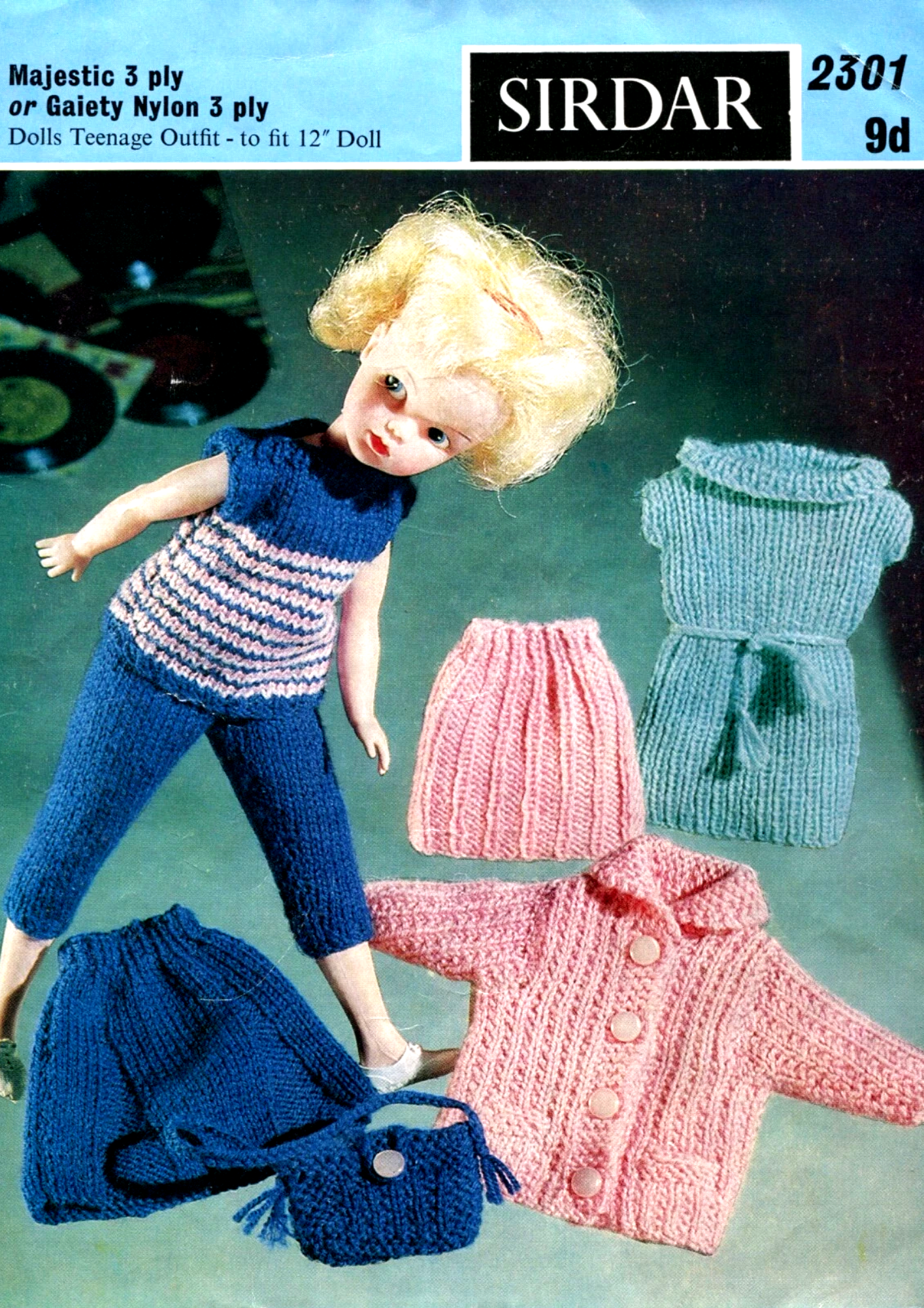 Sirdar 2301 Sindy Doll Knitting Pattern