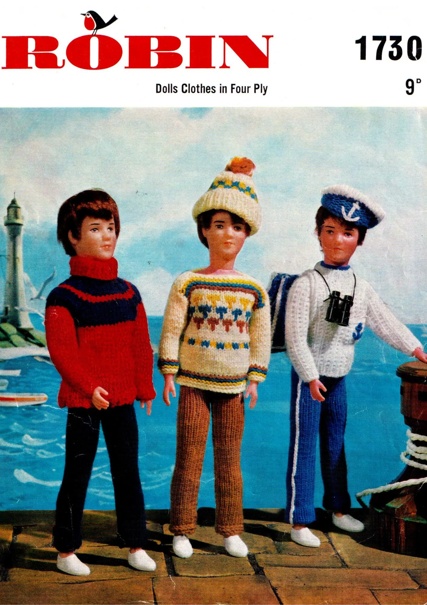 Robin 1730 Paul Doll Knitting Pattern