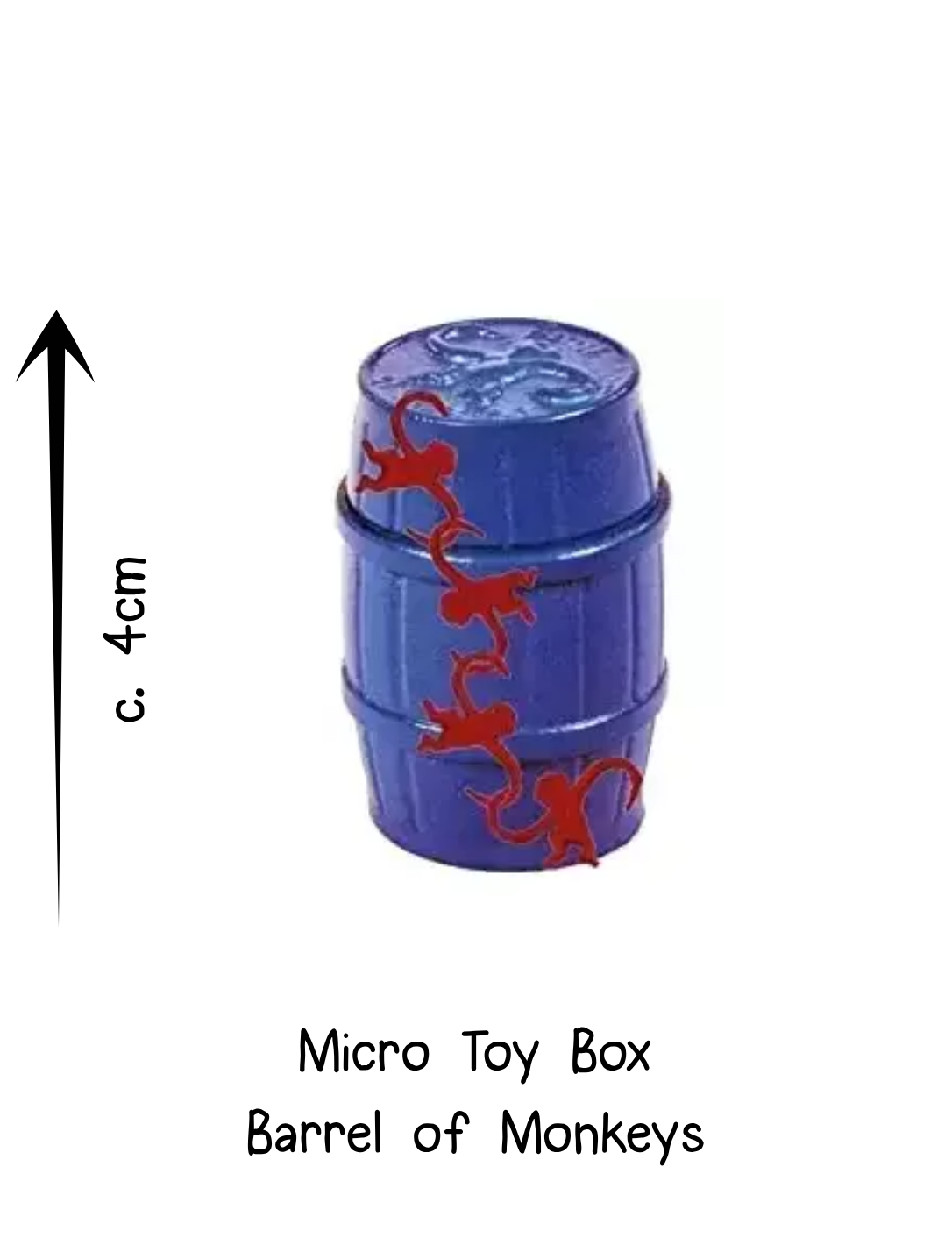 Micro Toy Box Barrel of Monkeys