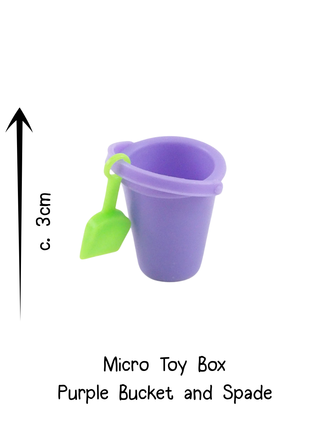Micro Toy Box Purple Bucket and Spade