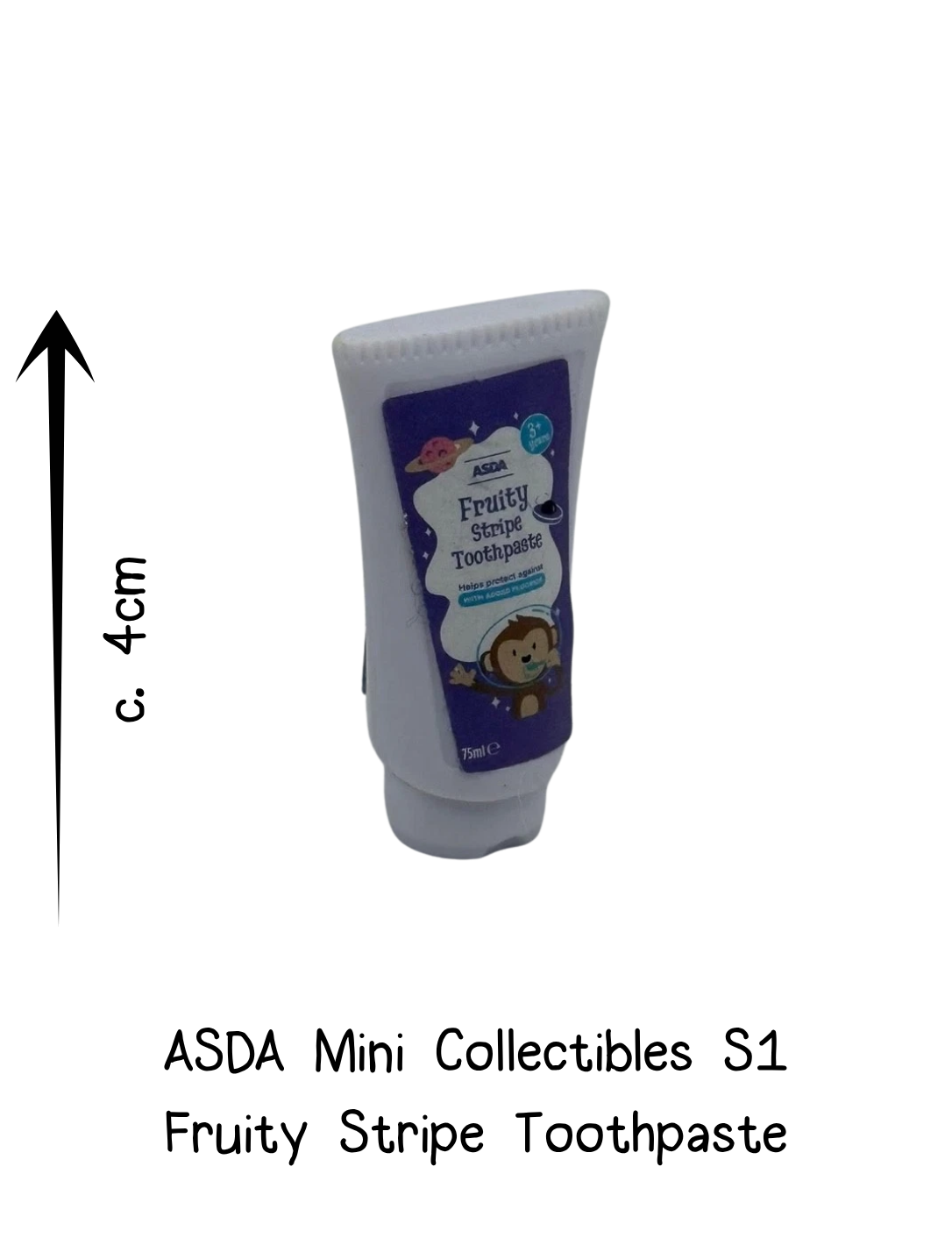 Asda Mini Collectibles Fruity Stripe Toothpaste Tube