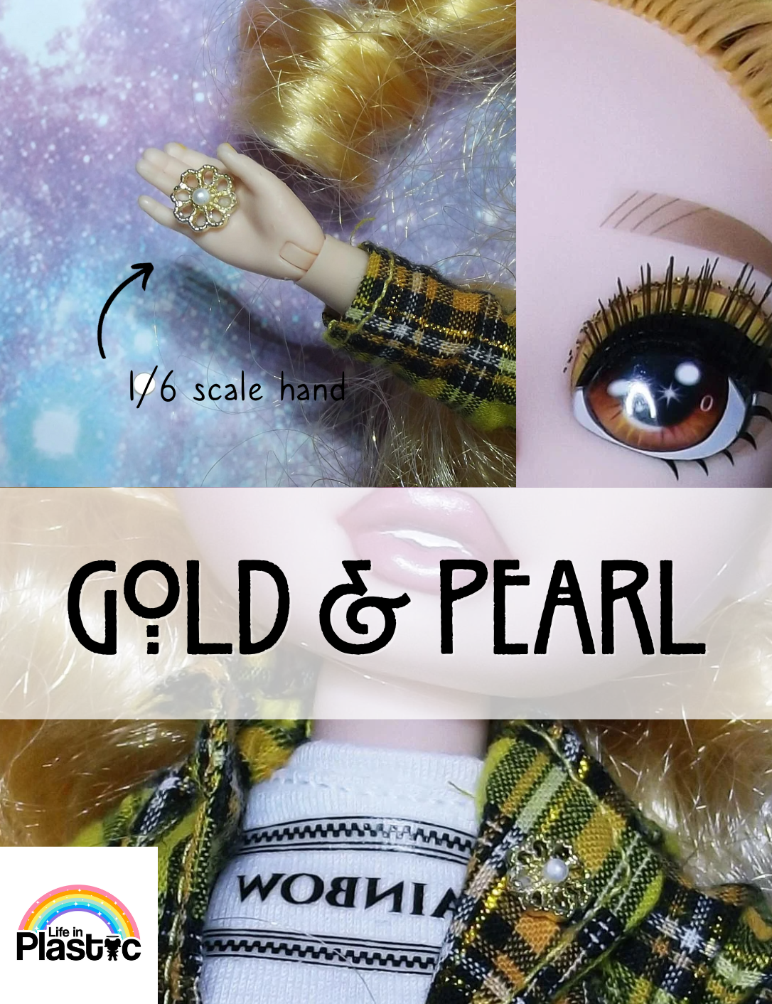 Gold and Pearl Doll Brooch