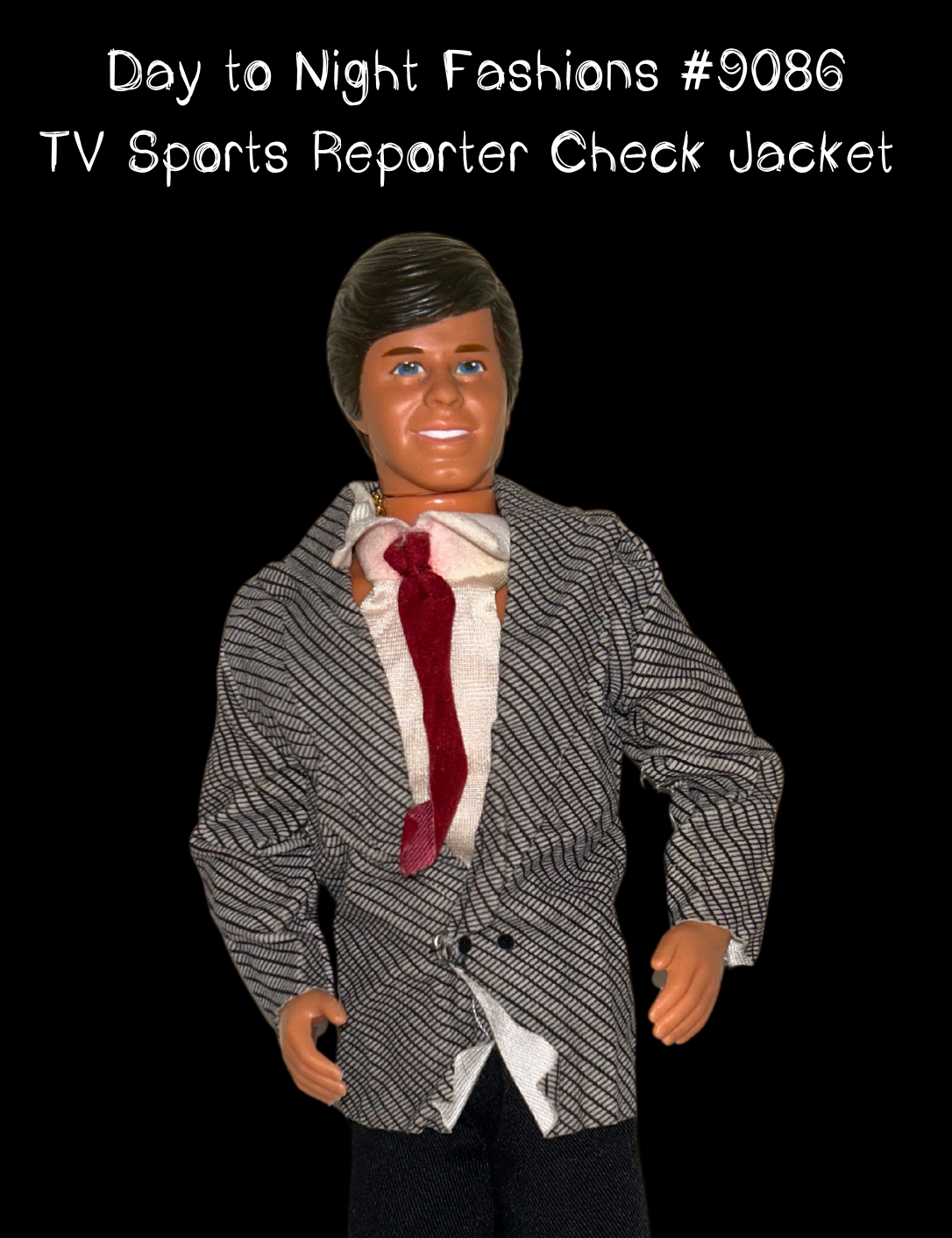 1985 Day to Night Fashions #9086 TV Sports Reporter Check Jacket