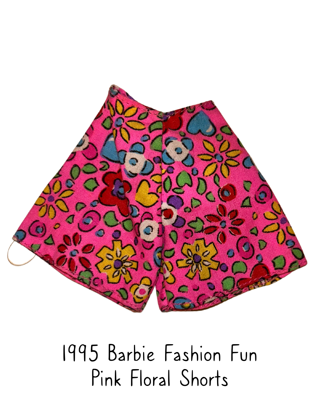 1995 Barbie Fashion Fun Pink Floral Shorts