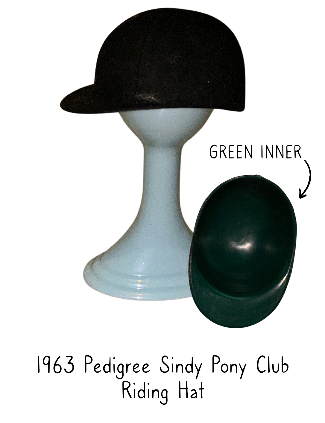 1963 Pedigree Sindy Fashion Doll Black Horse Riding Hat